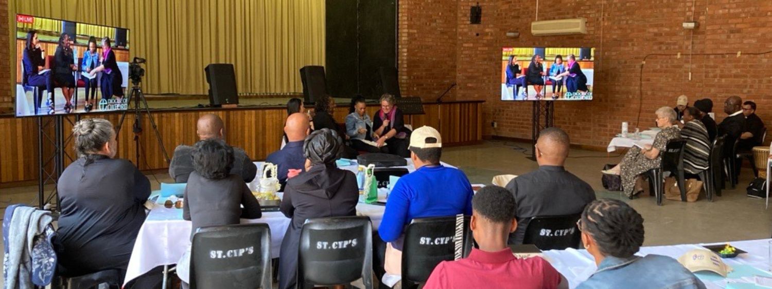 Revd Polly Falconer and others present at a church conference