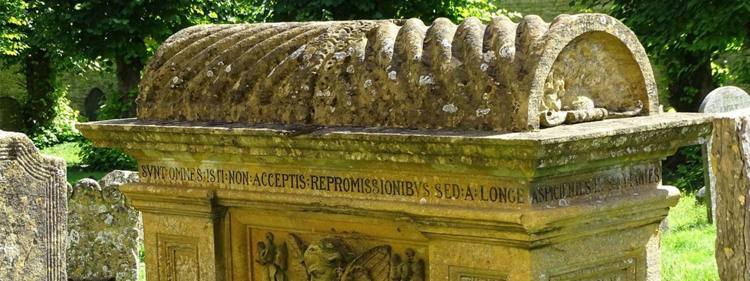 A monument in a churchyard