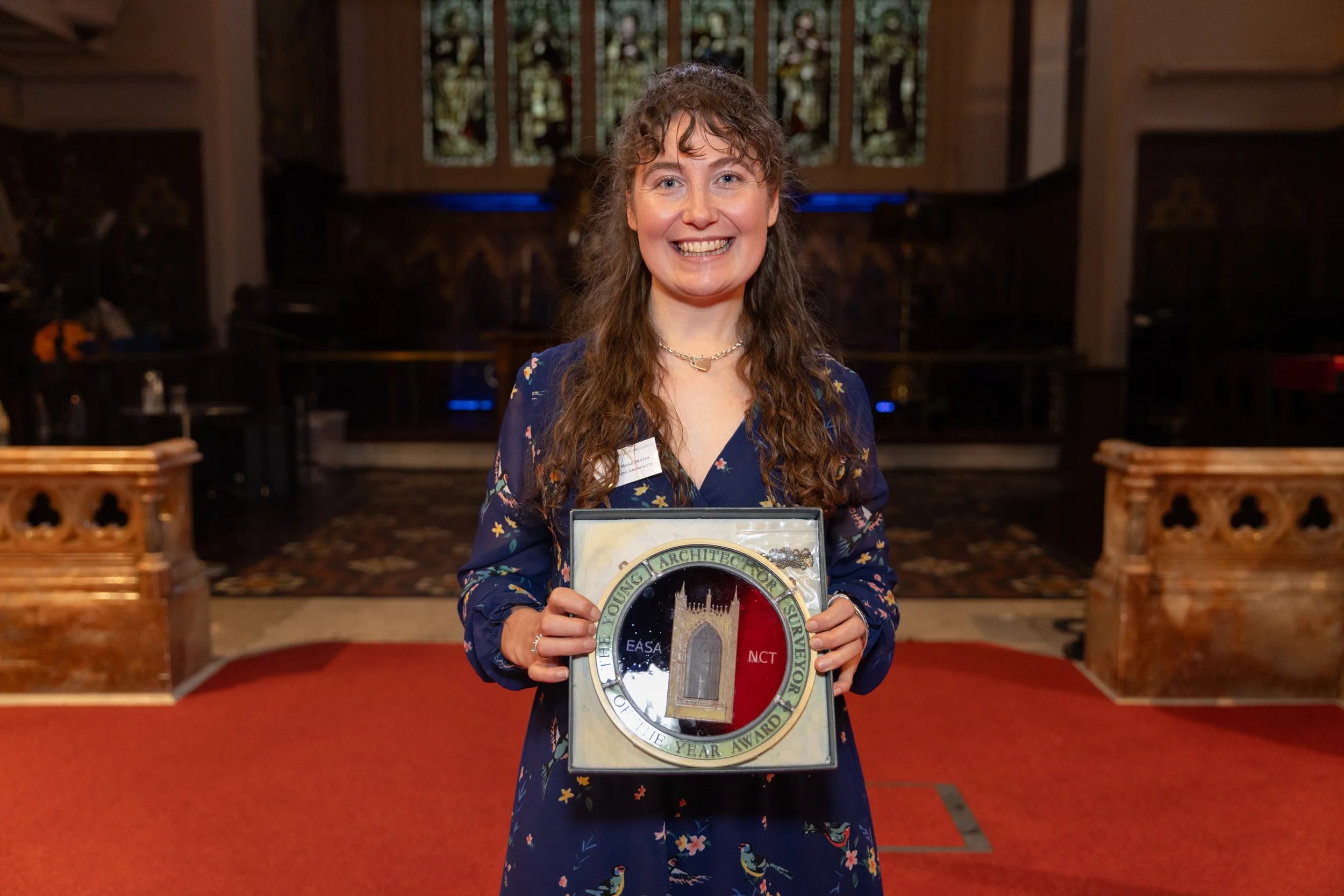 Libby with her award