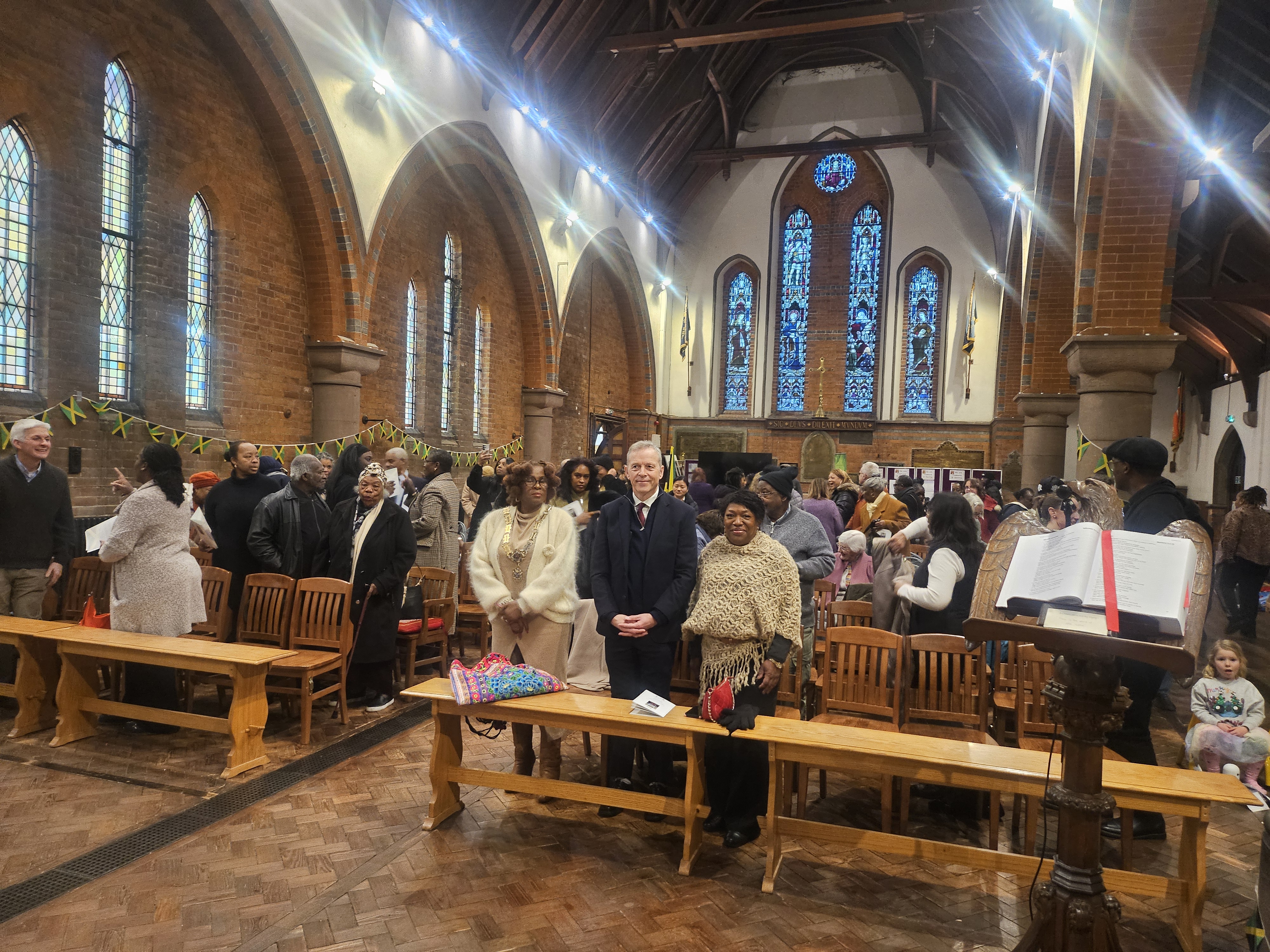 Photo of people at the Jamaica service