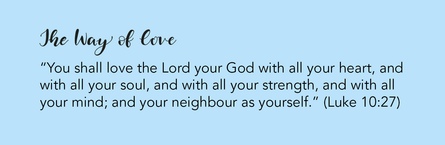 Typographic image of Luke 10:27