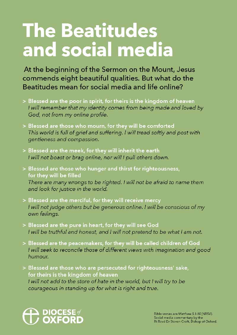 The Beatitudes and social media. Click to access PDF