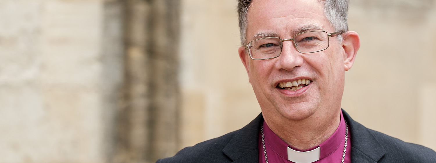 Bishop Steven outside Christ Church Cathedral 2021