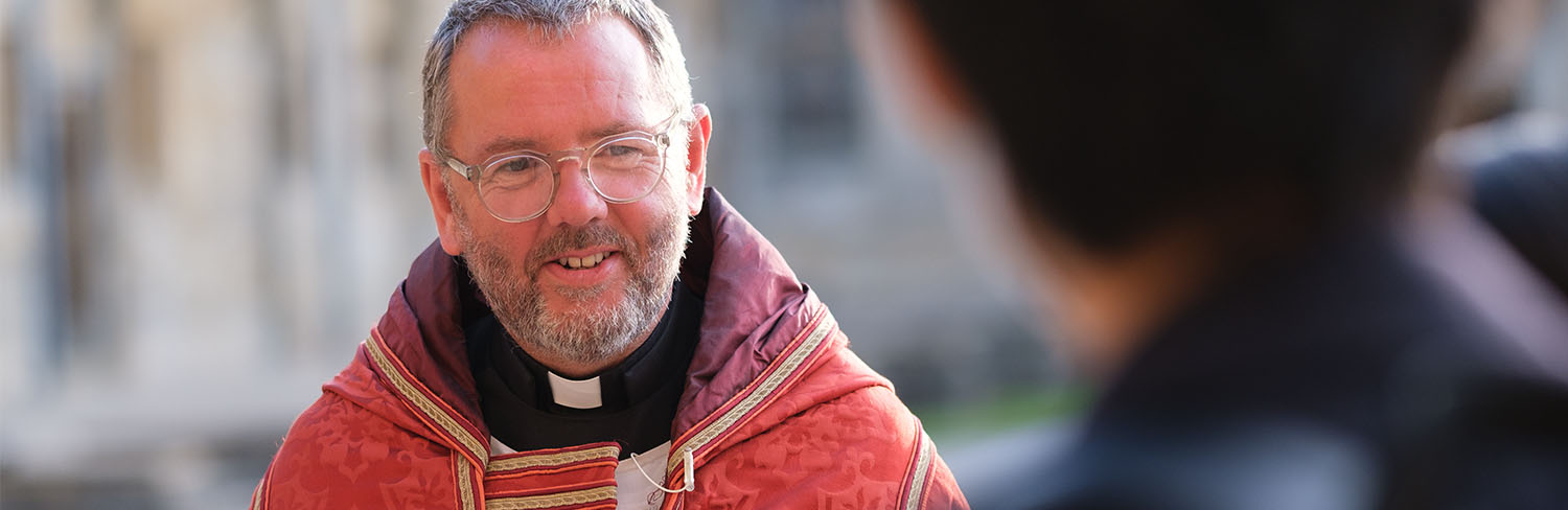 Father Richard Peers at Christ Church Cathedral Oxford.