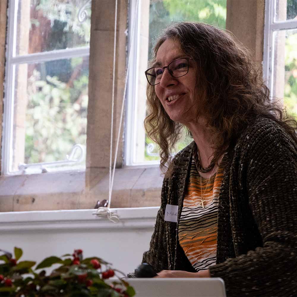 The Revd Margot Hodson speaks at a rural-themed Continuing Ministerial Development day.