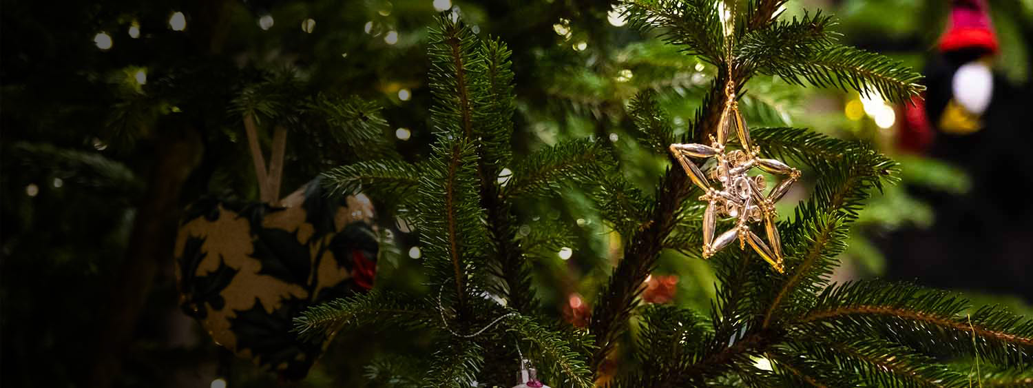 Christmas tree at Dorchester Abbey. Photo: Emma Thompson