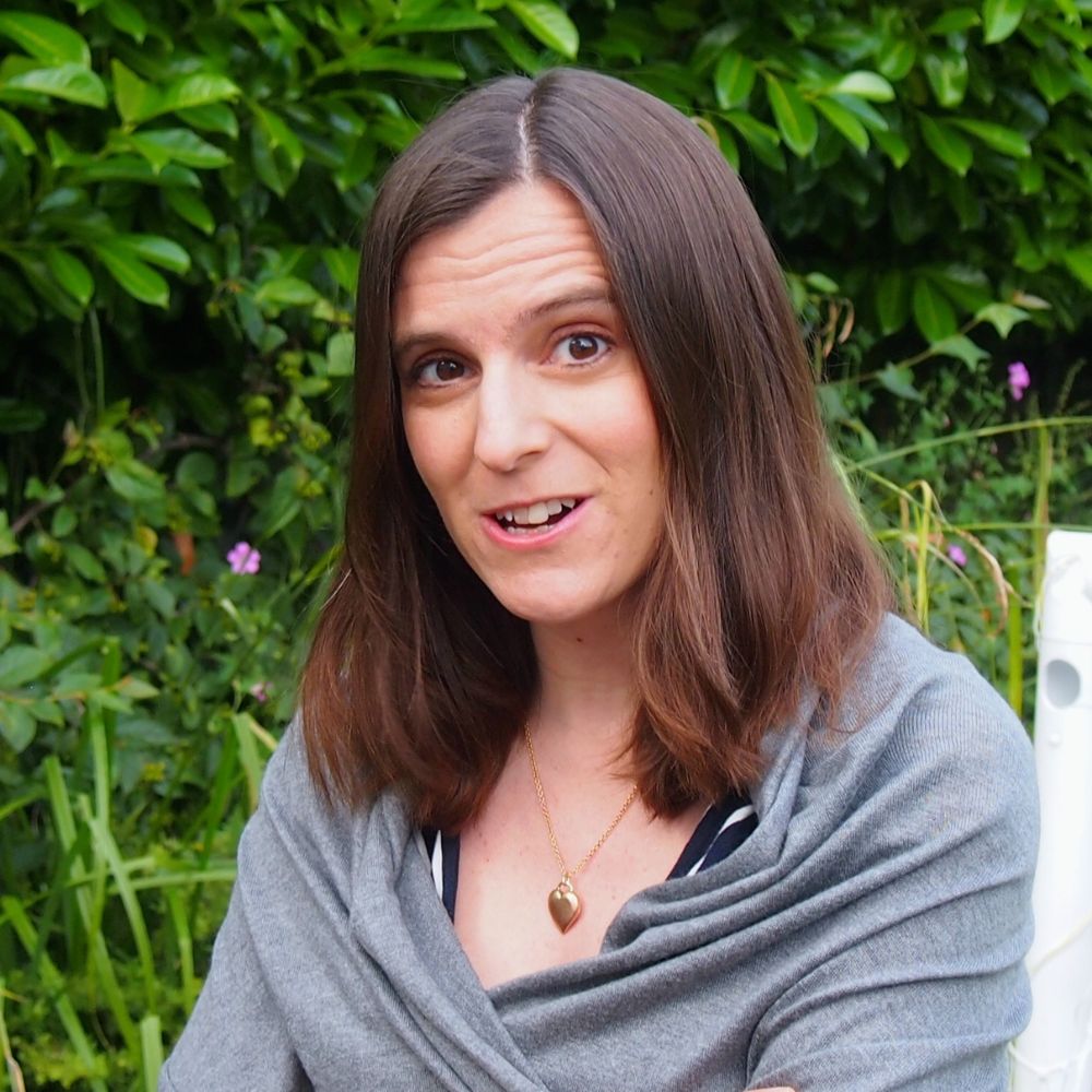 headshot of Sian, she is stood outside and wearing a grey shawl